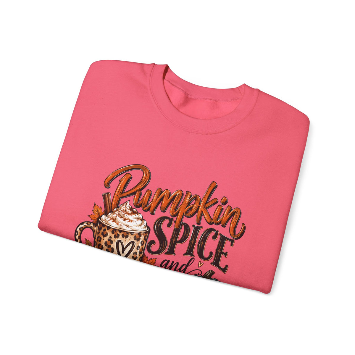 Pumpkin Spice Crewneck Sweatshirt — "Pumpkin Spice and No I'm Not Nice" Fall Pullover