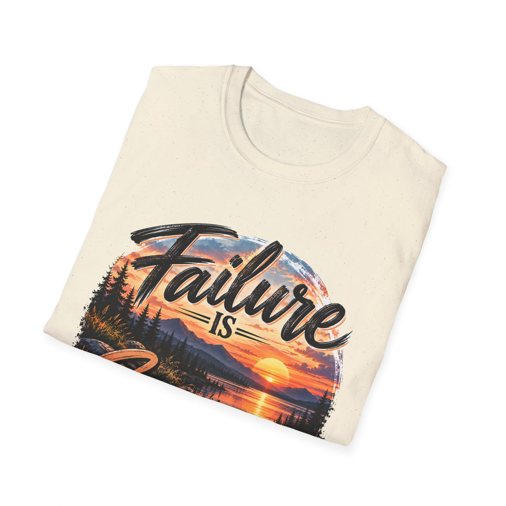 Motivational T-Shirt — "Failure Is Success In Small Steps" Sunset Nature Graphic