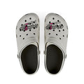 Nurse Life EVA Foam Clogs - White Medical Comfort Clogs with Stethoscope Design