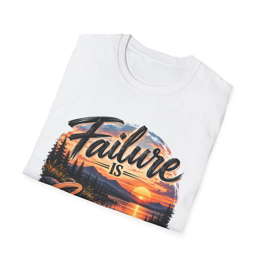 Motivational T-Shirt — "Failure Is Success In Small Steps" Sunset Nature Graphic