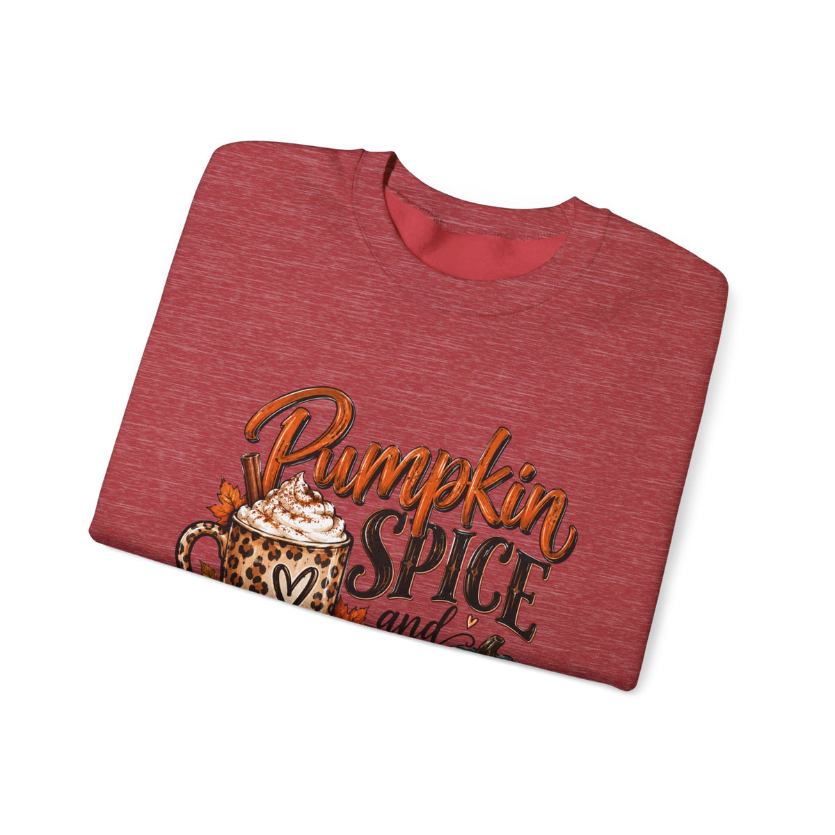 Pumpkin Spice Crewneck Sweatshirt — "Pumpkin Spice and No I'm Not Nice" Fall Pullover