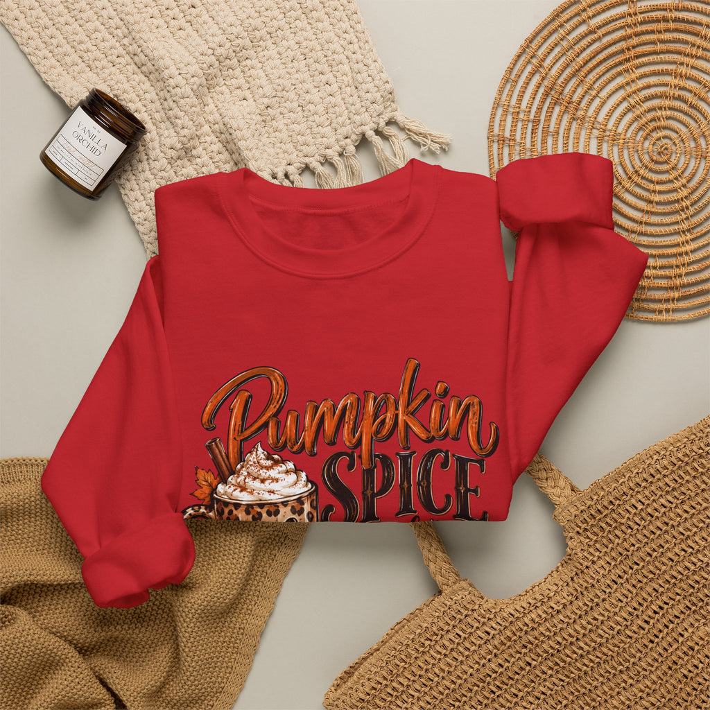 Pumpkin Spice Crewneck Sweatshirt — "Pumpkin Spice and No I'm Not Nice" Fall Pullover