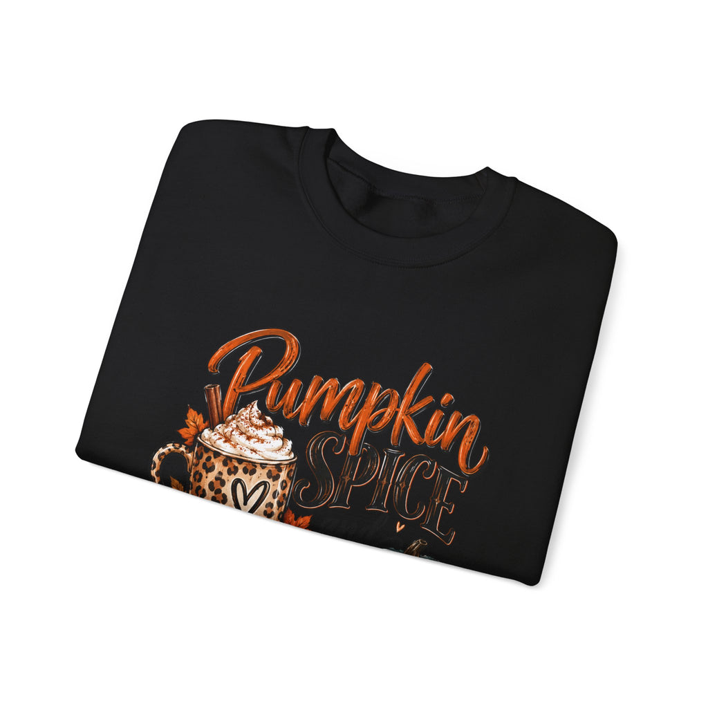 Pumpkin Spice Crewneck Sweatshirt — "Pumpkin Spice and No I'm Not Nice" Fall Pullover
