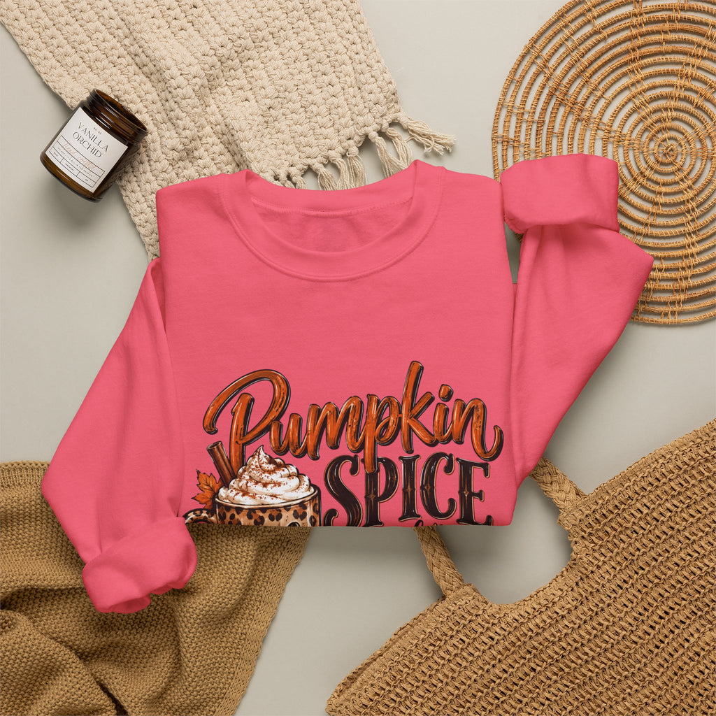 Pumpkin Spice Crewneck Sweatshirt — "Pumpkin Spice and No I'm Not Nice" Fall Pullover