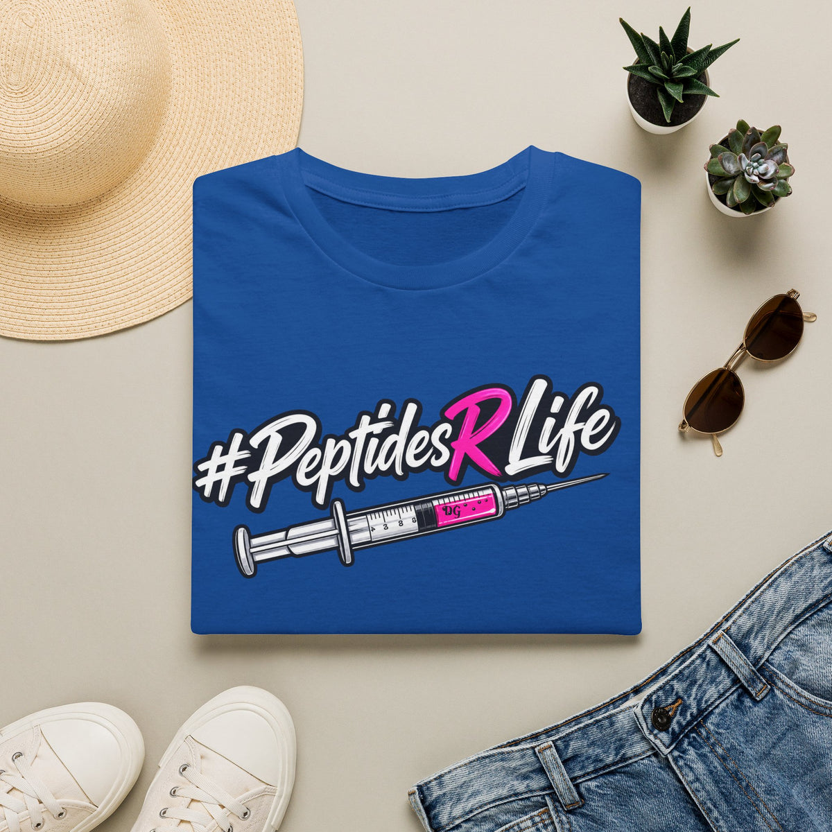 Peptides R Life T-Shirt — #PeptidesRLife Injection Graphic Tee