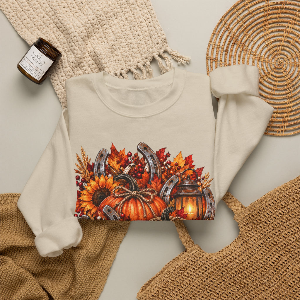 Fall Pumpkin Harvest Crewneck Sweatshirt