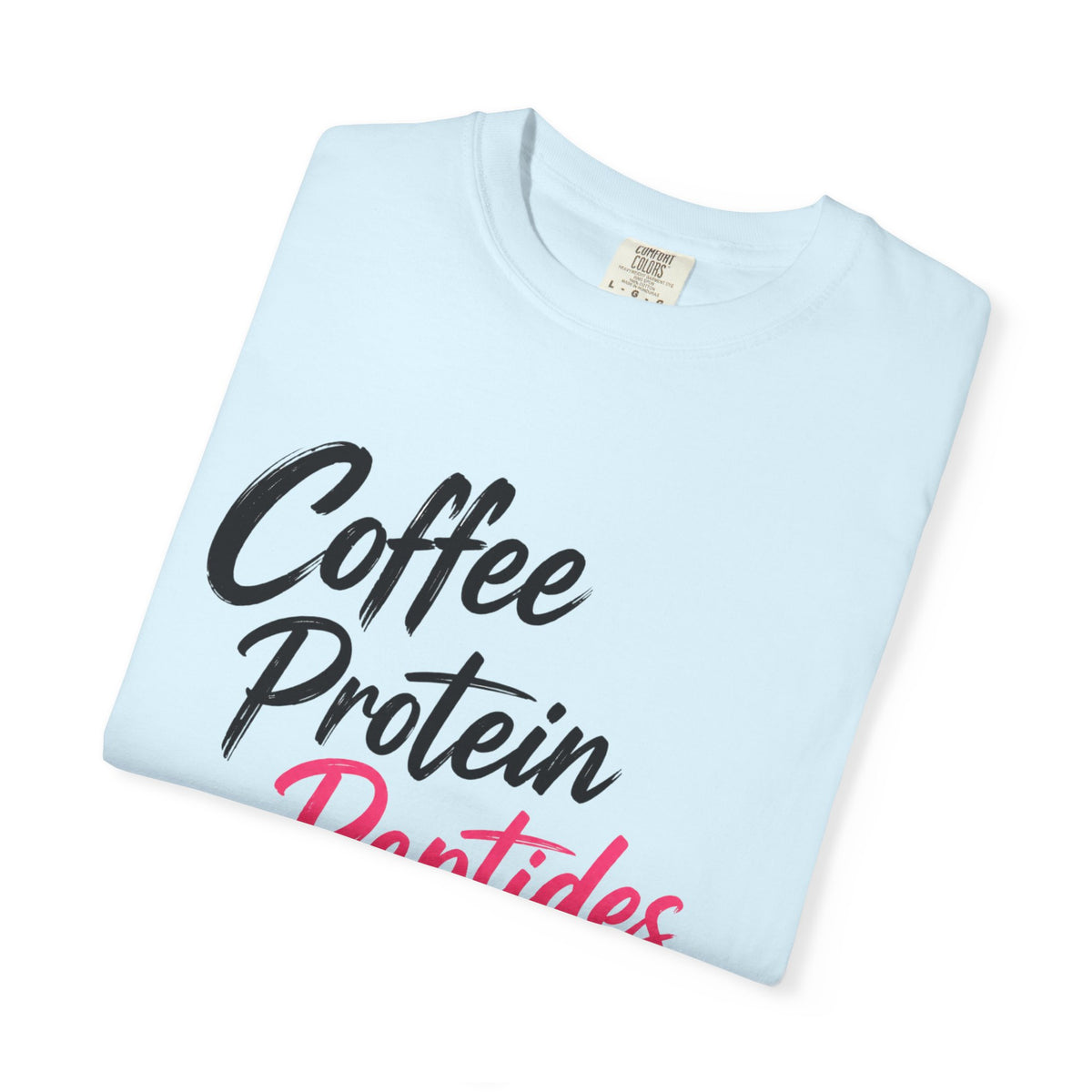 Coffee Protein Peptides More Protein T-Shirt — Fitness Gym Motivational Tee
