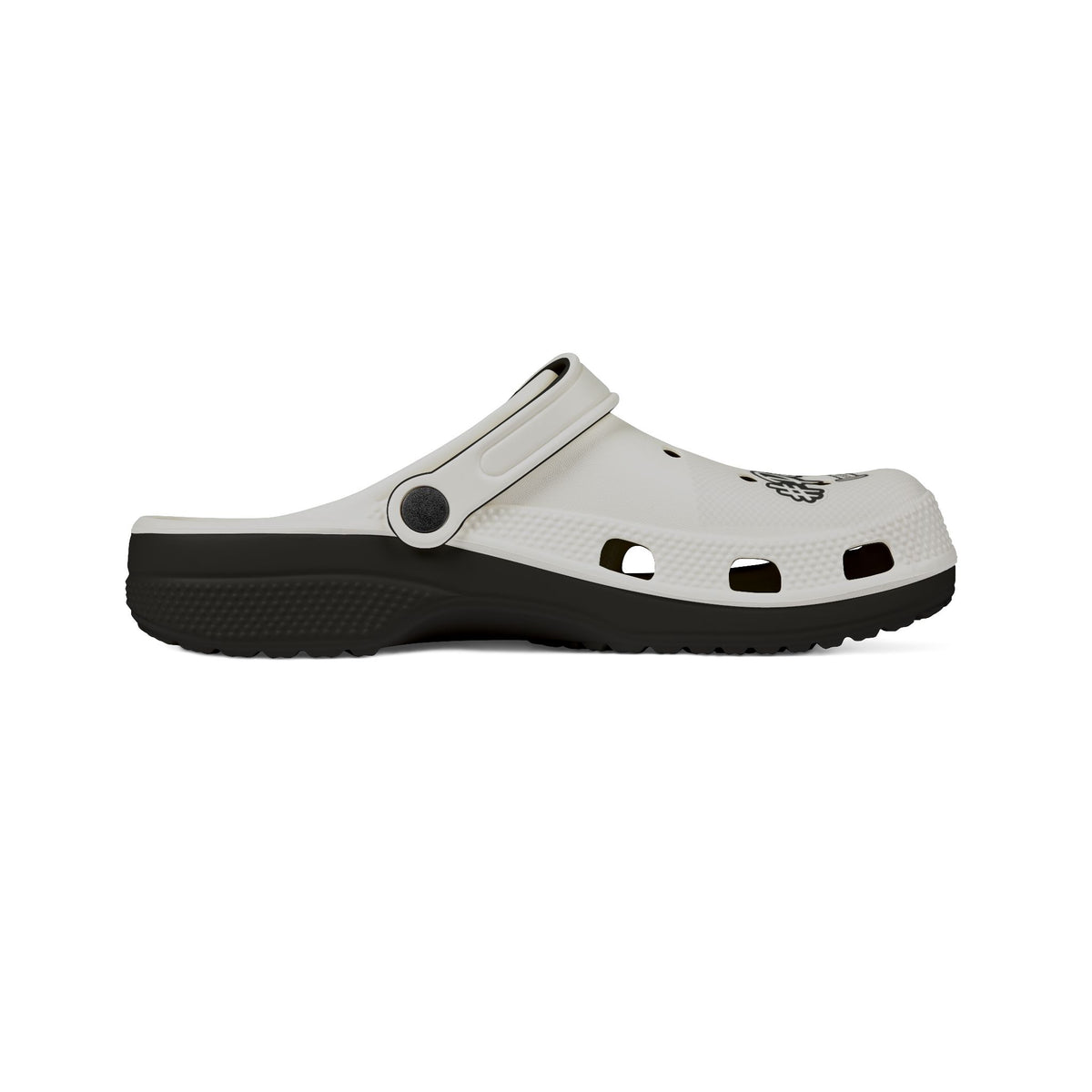 Nurse Life EVA Foam Clogs - White Medical Comfort Clogs with Stethoscope Design