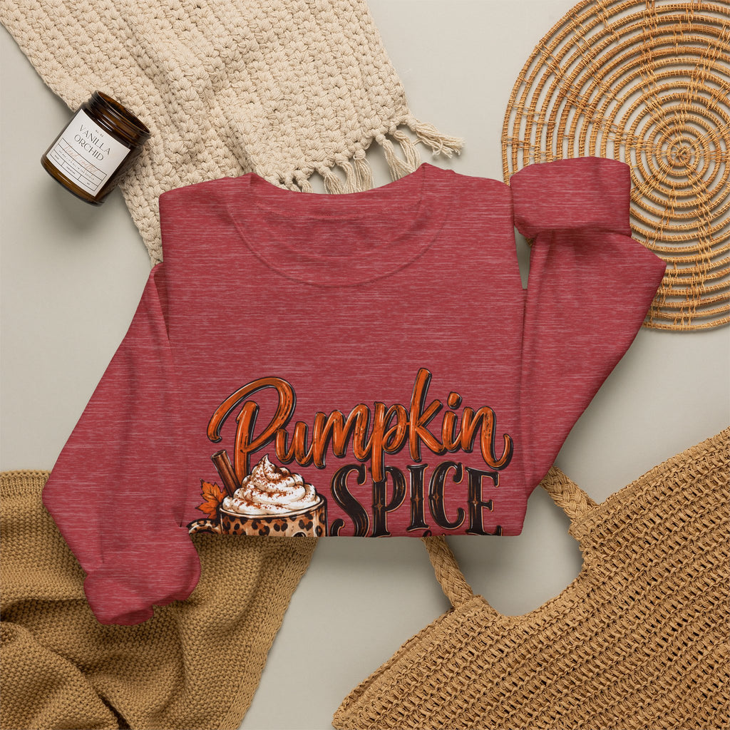 Pumpkin Spice Crewneck Sweatshirt — "Pumpkin Spice and No I'm Not Nice" Fall Pullover
