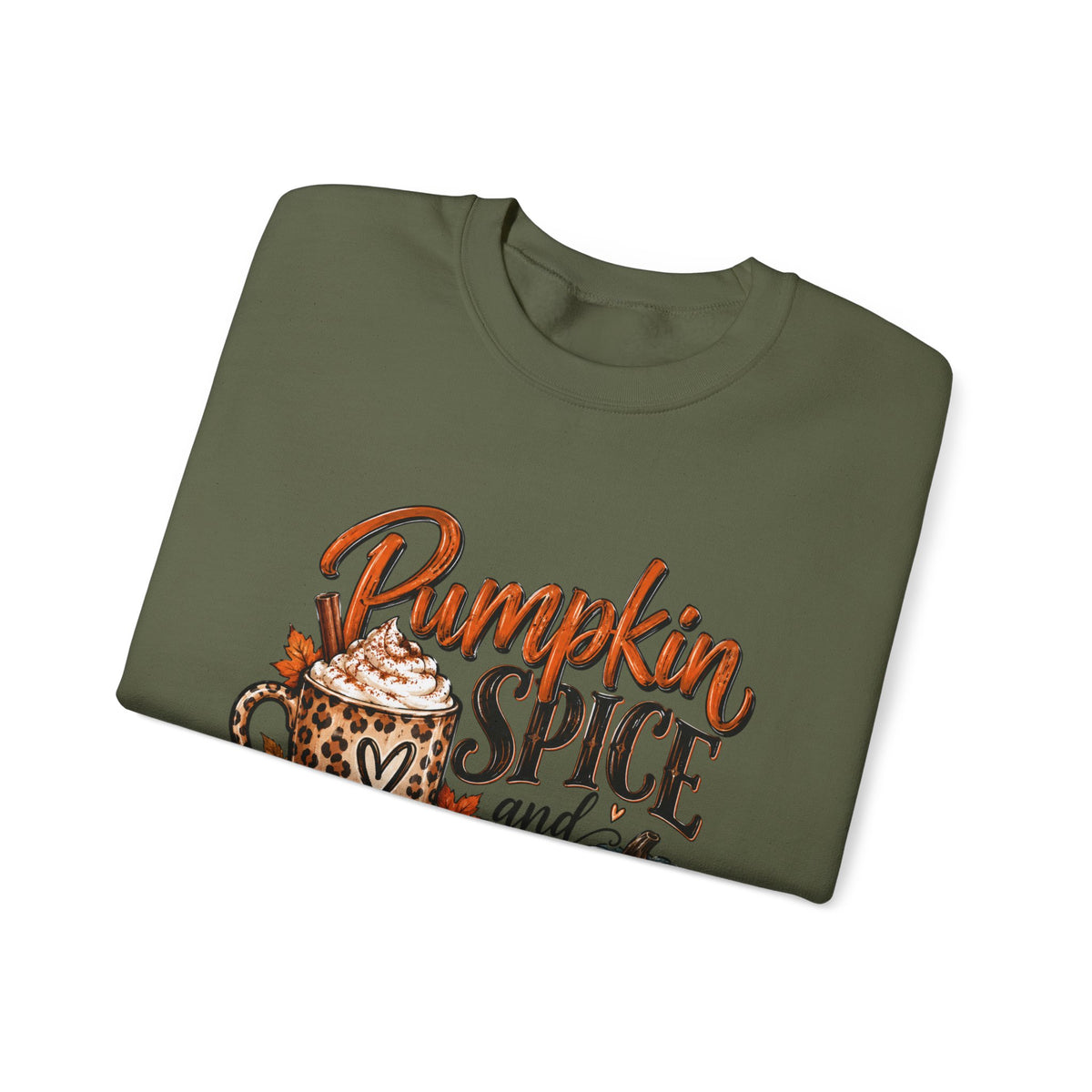 Pumpkin Spice Crewneck Sweatshirt — "Pumpkin Spice and No I'm Not Nice" Fall Pullover