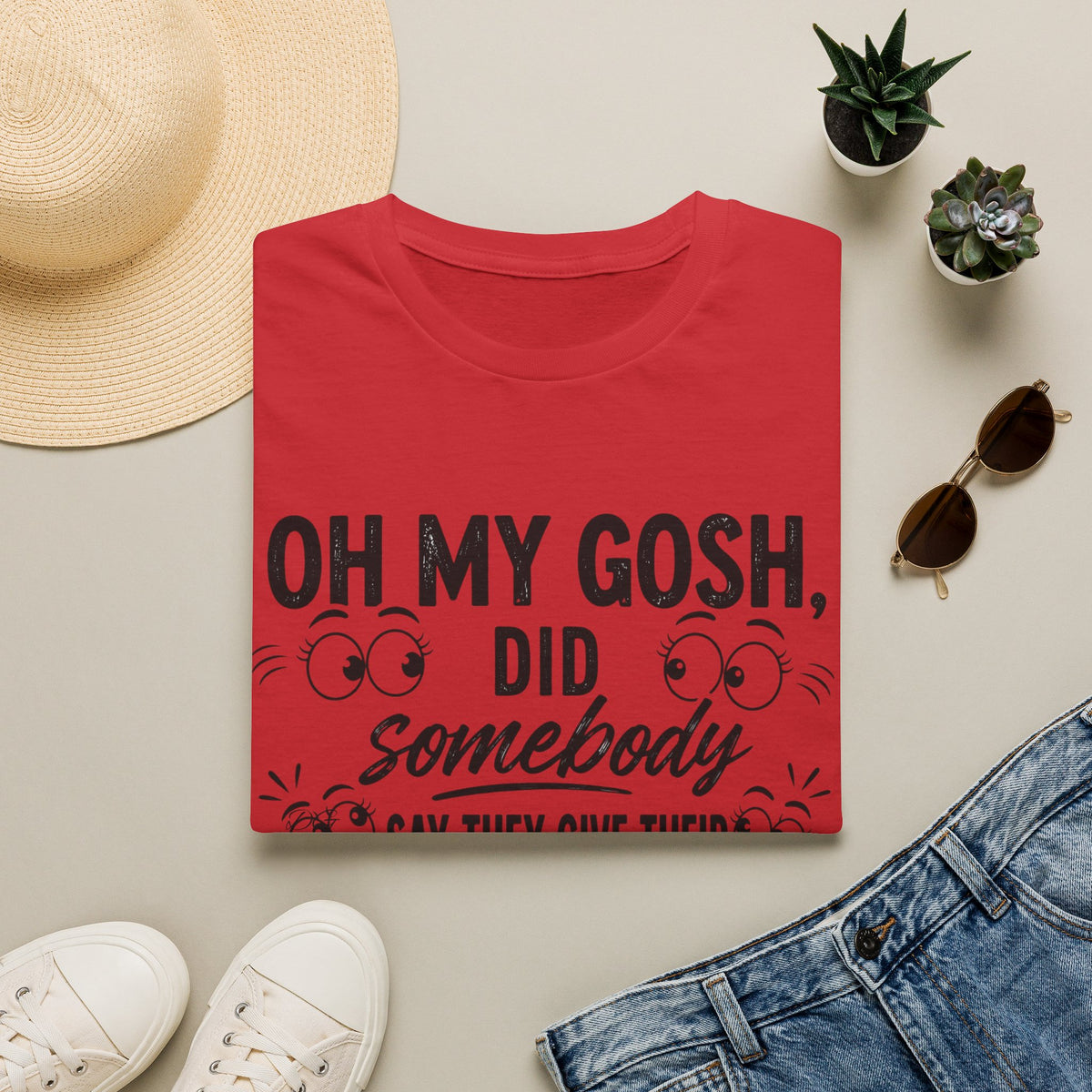 Funny Equestrian T‑Shirt — “Oh My Gosh, Did Somebody Say Horse Lasix?”