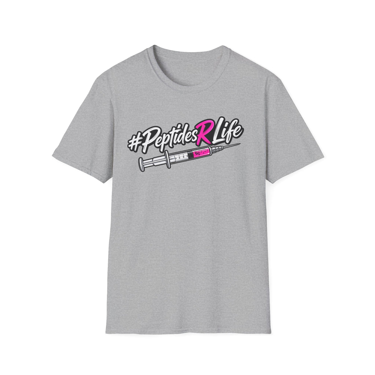 Peptides R Life T-Shirt — #PeptidesRLife Injection Graphic Tee