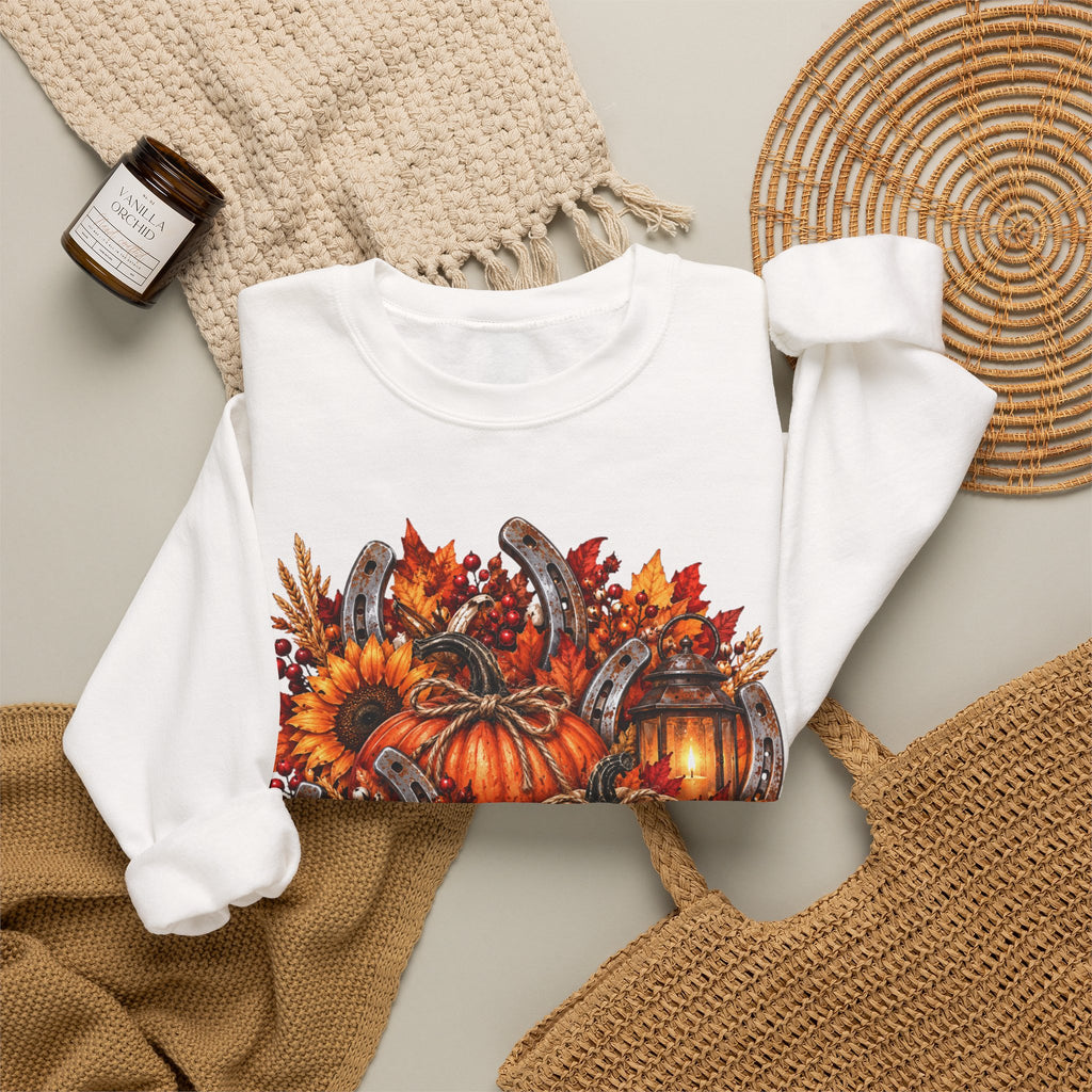 Fall Pumpkin Harvest Crewneck Sweatshirt