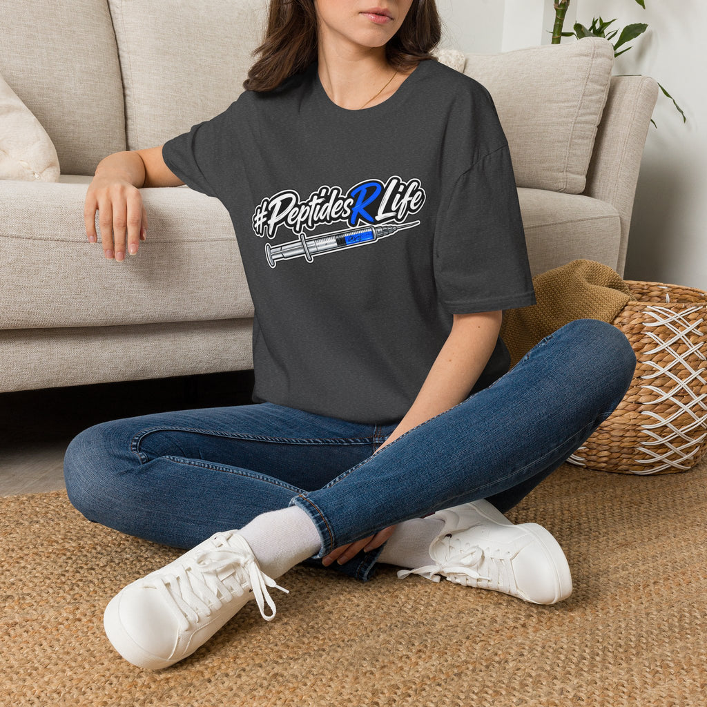 Peptides R Life T-Shirt — #PeptidesRLife Syringe Design for Biohacking & Fitness Enthusiasts