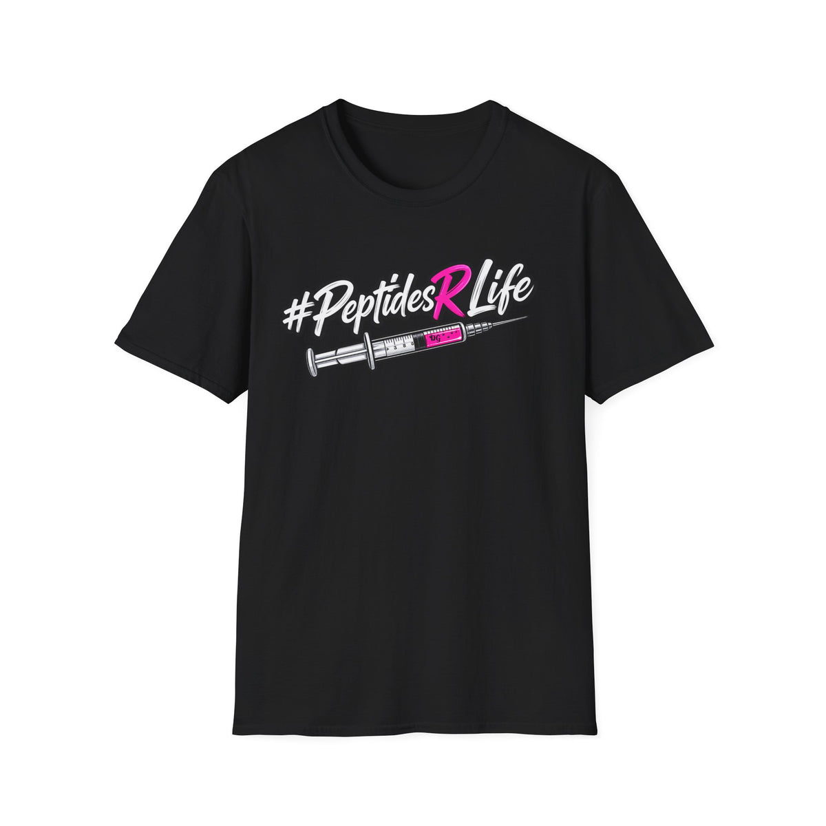 Peptides R Life T-Shirt — #PeptidesRLife Injection Graphic Tee