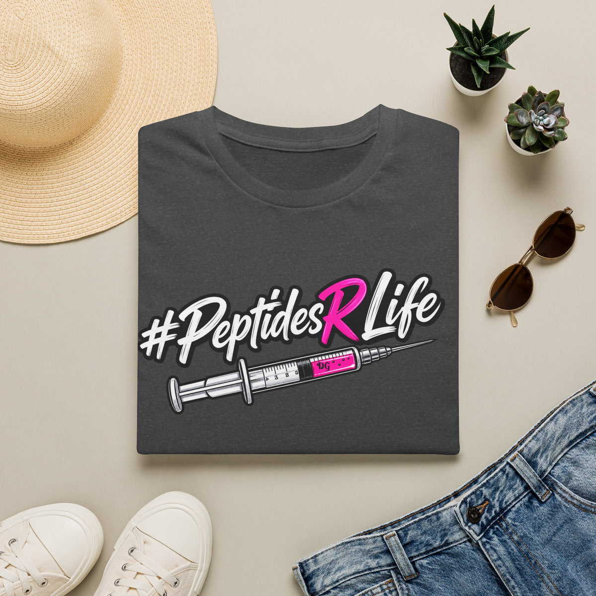 Peptides R Life T-Shirt — #PeptidesRLife Injection Graphic Tee