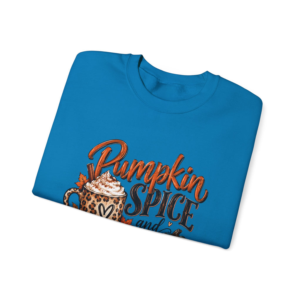 Pumpkin Spice Crewneck Sweatshirt — "Pumpkin Spice and No I'm Not Nice" Fall Pullover