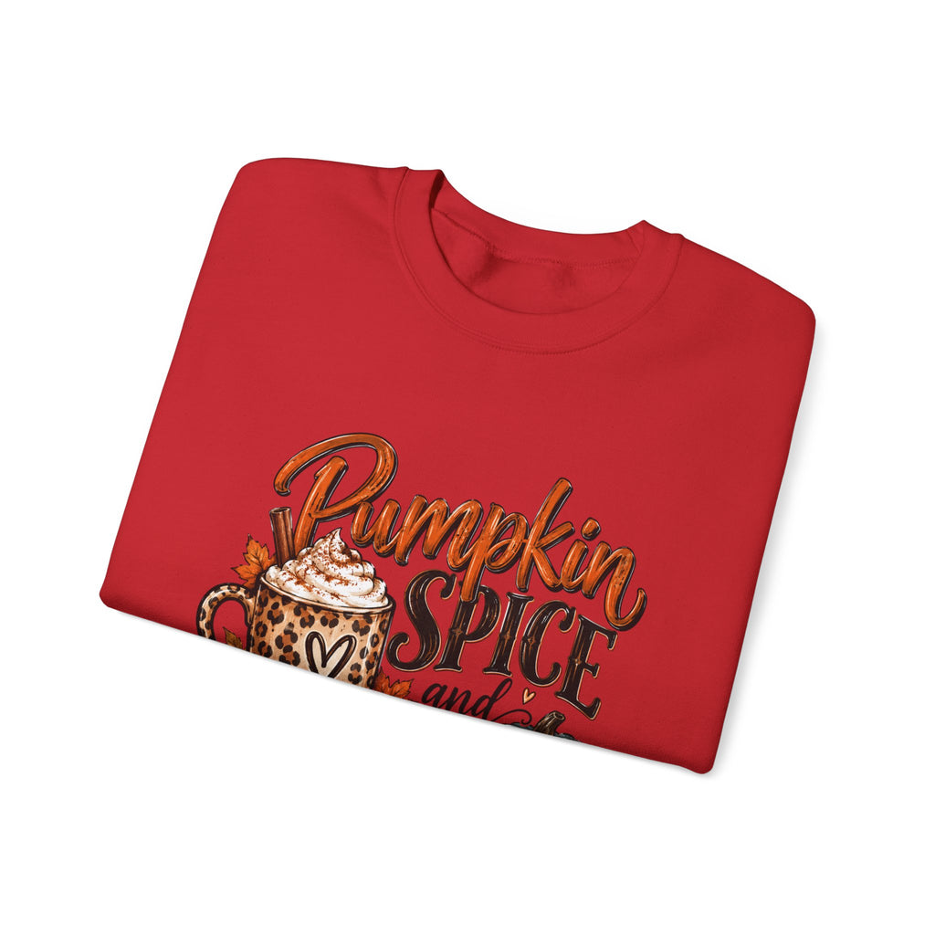 Pumpkin Spice Crewneck Sweatshirt — "Pumpkin Spice and No I'm Not Nice" Fall Pullover